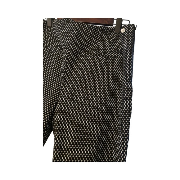 Anthropologie the essential slim black and white printed pants size 8 - Picture 7 of 9